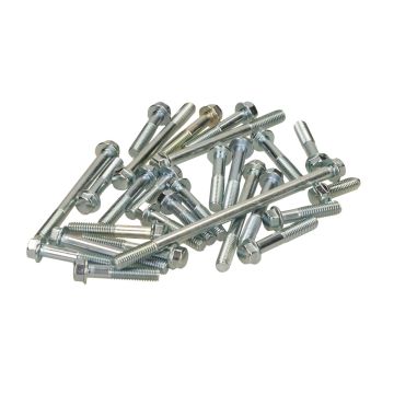 Honda MB/MT/MTX chrome crankcase bolt set 27 pieces