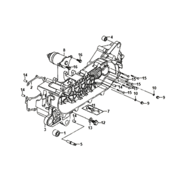 Crankcase Cover Part 2 Sym Jet 14