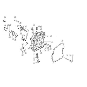 Oil cover Kymco MXU 300