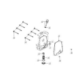 Oilhalf 2 Kymco New Dink 4-stroke white