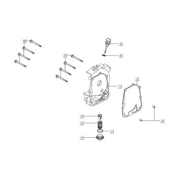 Sump Kymco Agility 16'+ 4t matt metalic blue