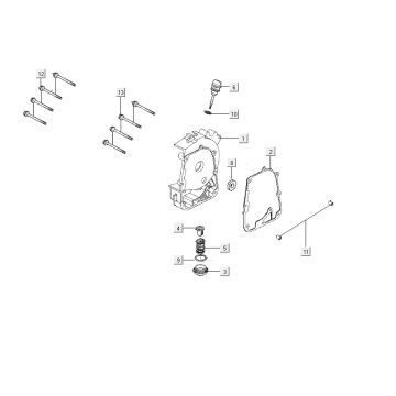Sump Kymco City 16' 4-stroke dark grey