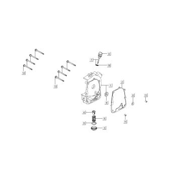 sump half Kymco Super8 4-stroke from 2009 black