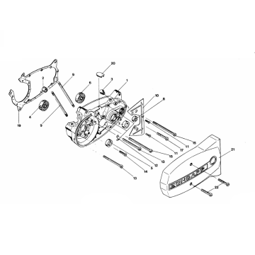 Crankcase Zundapp C50 Sport 529-010