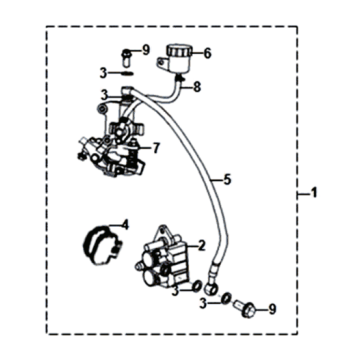 CBS remsysteem Sym Orbit III 125I E4