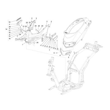 Running board Piaggio Liberty 4-stroke