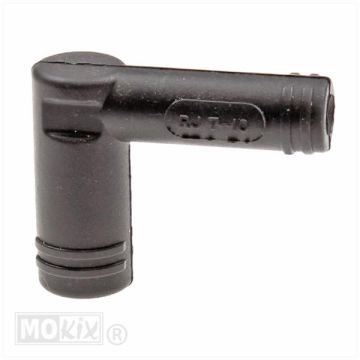 SPARKPLUG CAP SIL. 7mm 6.2/12mm BLACK