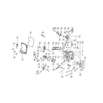 Cylinder - parts Kymco New Sento 4-stroke 50i blue