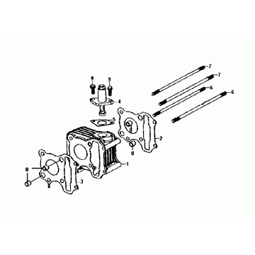 Cylinder Head Gasket Foot Gasket SYM Fiddle III Euro4