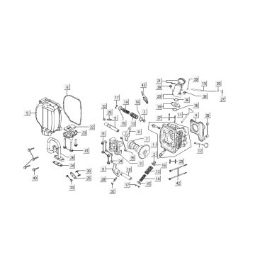 Cylinder Kymco Like 4-stroke diamond white like T T