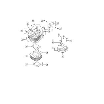 Cylinder head Kymco MXU 150