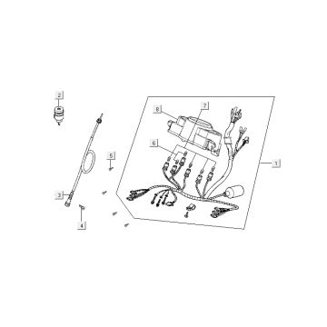 Cockpit Counter Cable Kymco Agility Fat 12' 4-stroke techno silver