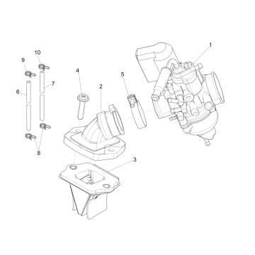 Complete carburetor Piaggio Zip 50 SP 2006-2013
