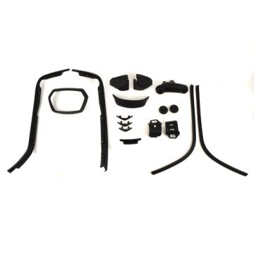 Complete styling/molding set Vespa Sprint matt black 8-piece (until 2018)