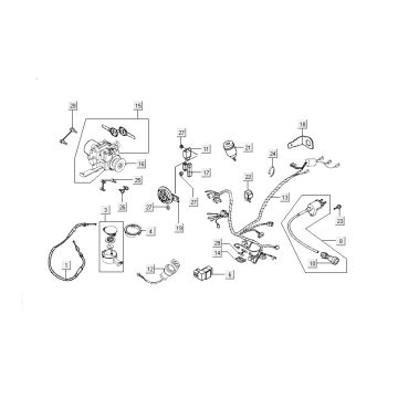 ignition wire harness Kymco Grand Dink 2-stroke Silver