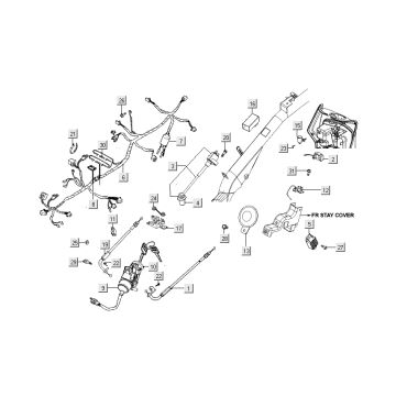 ignition lock wiring harness Kymco People S 4-stroke Titanium