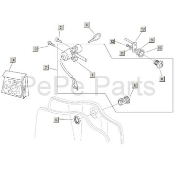 Ignition switch Aprilia Habana 2t (Aprilia engine) 1999 - 2004