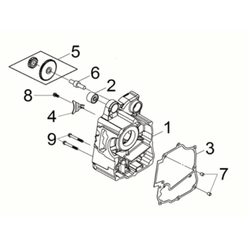 R. crank case comp Sym Joymax Z 125i E5 2022