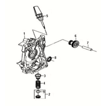 Sym Fiddle III 50 E3 crank case cover