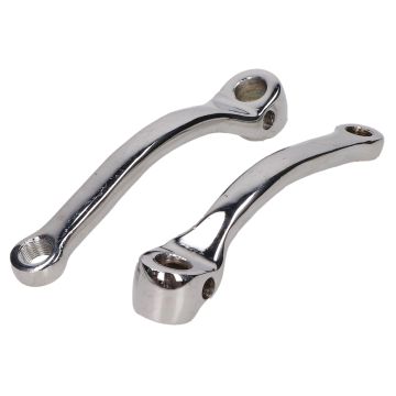 crank set (for bottom bracket 38865) maxi chrome DMP