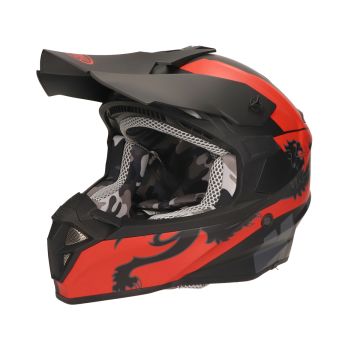 Malossi HM2 integral helmet matt black/red