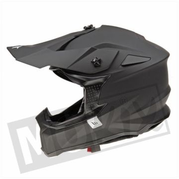 MT Falcon Solid matte black cross helmet