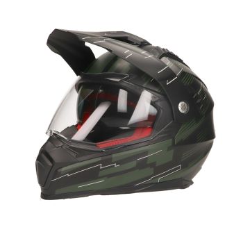 Vito Molino cross helmet matt black/army green