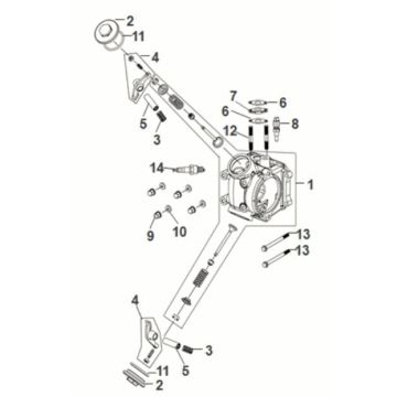 Cylinder Head Sym Fiddle IV 50 E5