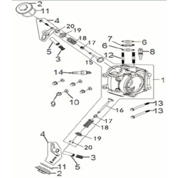 Cilinderkop Sym Jet 14 50i Euro 5