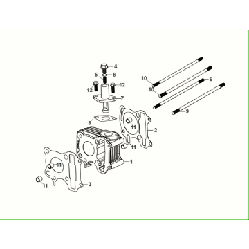 Cylinder - Head Gasket - Base Gasket Sym Fiddle ll Euro 5