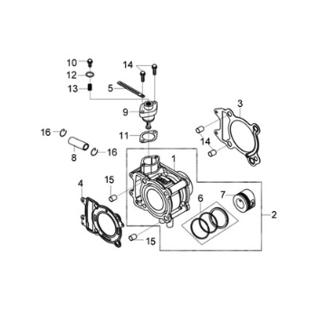 Cylinder Sym Joymax Z 125 E4