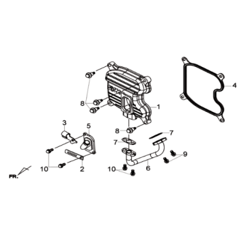 Sym Joymax 300I ABS E3 2014-2016 cylinder head cover