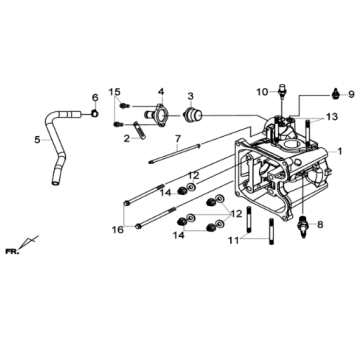 KPL cylinder head. Sym Joymax 300I ABS E3 2014-2016