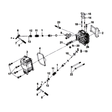 Cylinderkop KPL. Sym Orbit III 125I E4