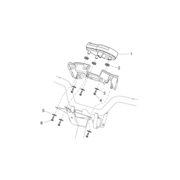 Kilometerteller - Cockpit Aprilia SR 50 LC (injectie en carburateur) 2004-2009