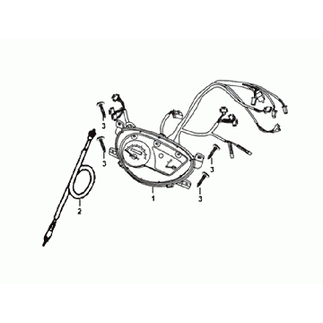 DASHBOARD/TEILER CABLE/WIRE HARNESS Sym Orbit III Black