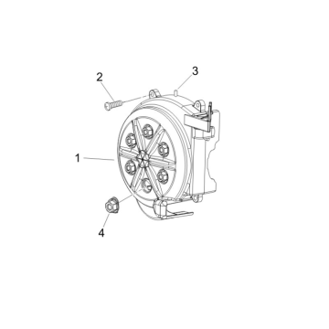 Magnetic flywheel cover - Oil filter Piaggio Zip 50 SP 2006-2013