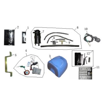 Various parts Vom Bella Retro light blue