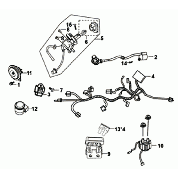 Sym Mio 50I wire harness
