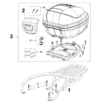 Drager Peugeot Django 125 Allure E3 2014-2017