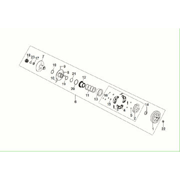 Clutch - Clutch housing Sym Fiddle ll Euro 5