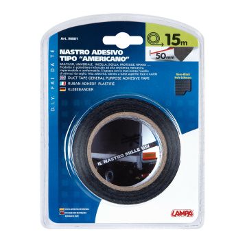 Duct tape (fix & repair) black 50mm 15m Bulba (1)
