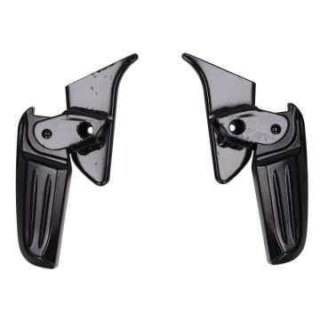Duo footrest set Vespa Primavera /Sprint matt black