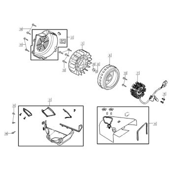 Alternator - Generator Kymco Like 200i White