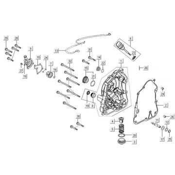 Crankcase Right Kymco New Downtown 125I ABS