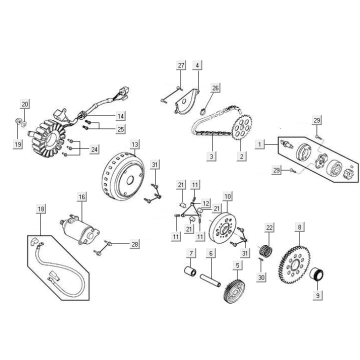 Starter Oil Pump Kymco New Downtown 125I ABS
