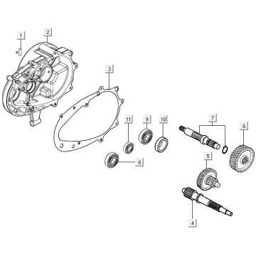 Final transmission Kymco Agility 16+ 4T 150I E4