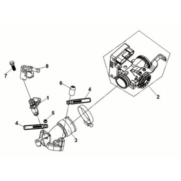 ECU set Sym Symphony ST 125i LC E5