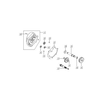 Final transmission Kymco Like 4-stroke tecno silver like T T 2015