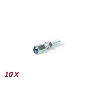 Adjusting screw M5 x 30mm (inner diameter = 6.9mm) BGM original (used for Vespa clutch) 10 pieces